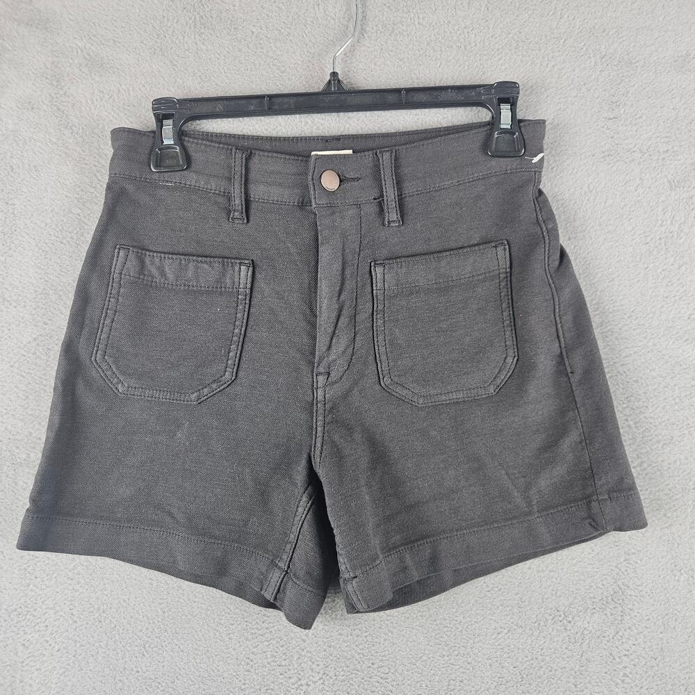 Faherty Stretch Terry Short Black Shorts Size 24